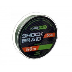 ПЛЕТЕНО ВЛАКНО SHOCK BRAID 25m DARK GREEN