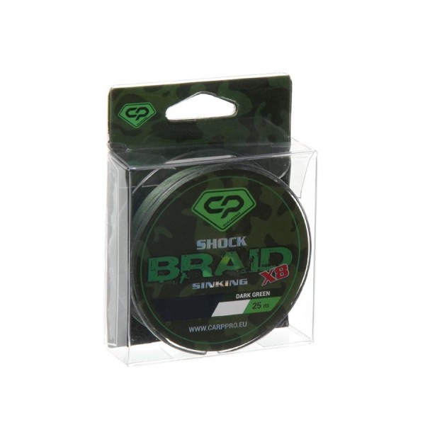 ПЛЕТЕНО ВЛАКНО DIAMOND SHOCK BRAID 25m DARK GREEN