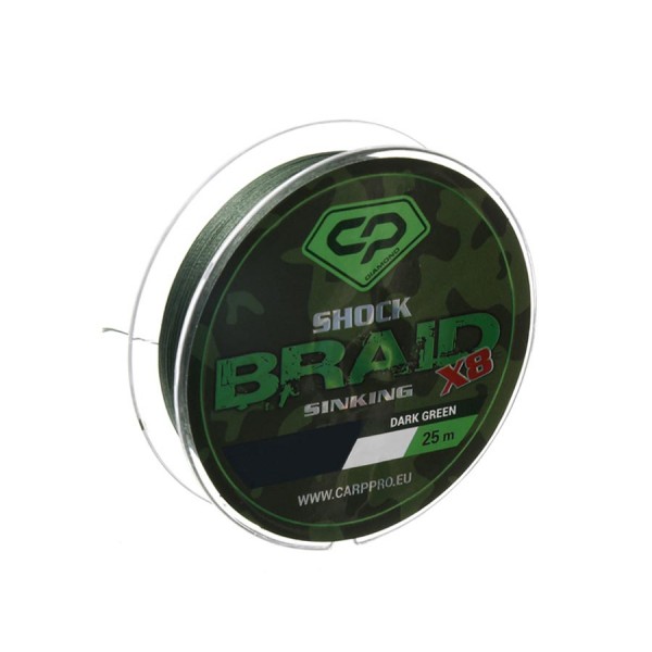 ПЛЕТЕНО ВЛАКНО DIAMOND SHOCK BRAID 25m DARK GREEN